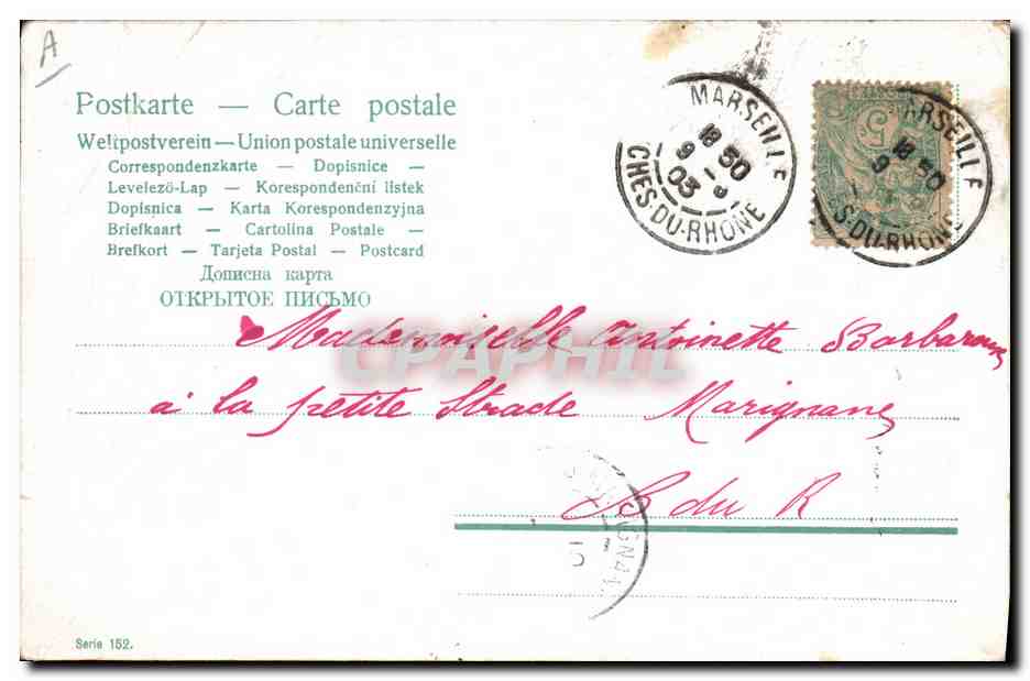 CPA Fantaisie Enfant Bebe  — Rückseite