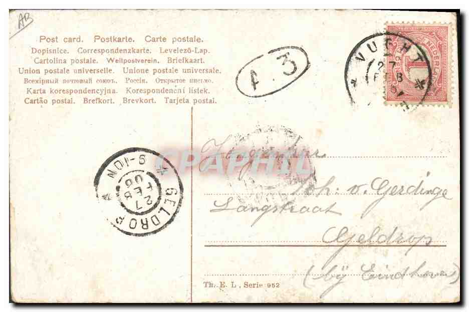 CPA Fantaisie Enfant Bebe  — Rückseite
