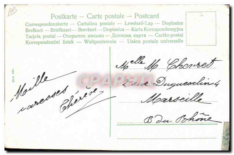 CPA Fantaisie Enfant Bebe  — Rückseite