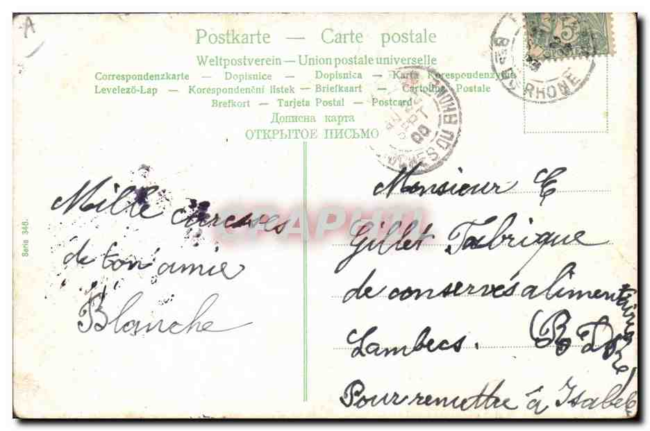 CPA Fantaisie Enfant Bebe  — Rückseite