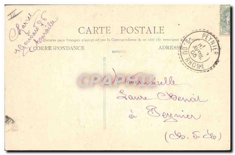 CPA Fantaisie Femme Mlle Vaincourt Athenee — Rückseite