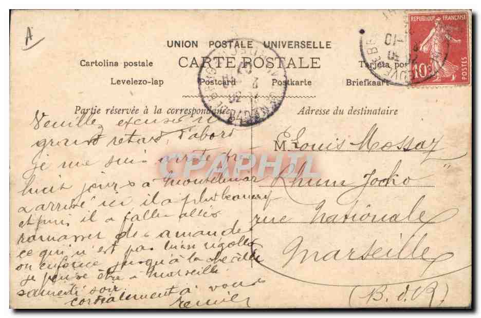 CPA Fantaisie Femme L De Vere — Verso