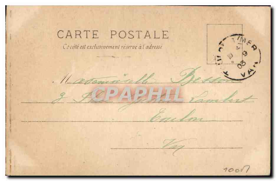 CPA Fantaisie Femme Areval — Verso