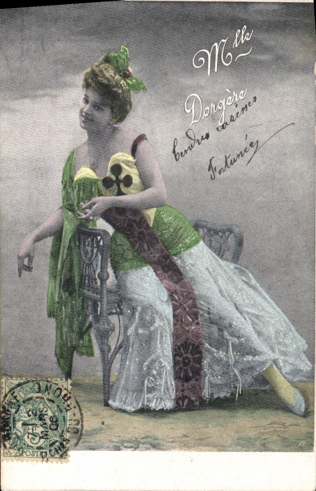 CPA Fantaisie Femme Mlle Dorgere
