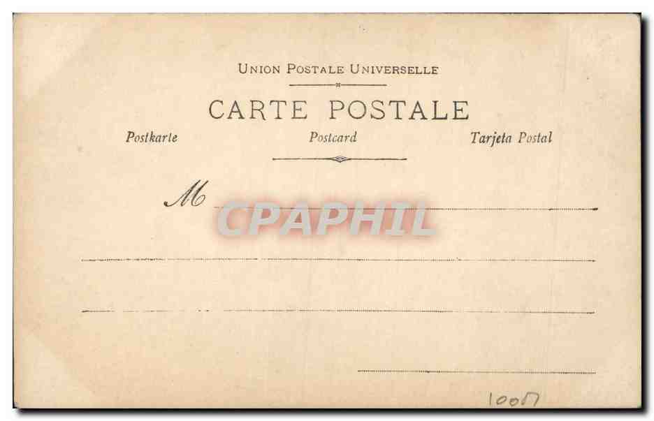CPA Fantaisie Femme Lavalliere — Rückseite