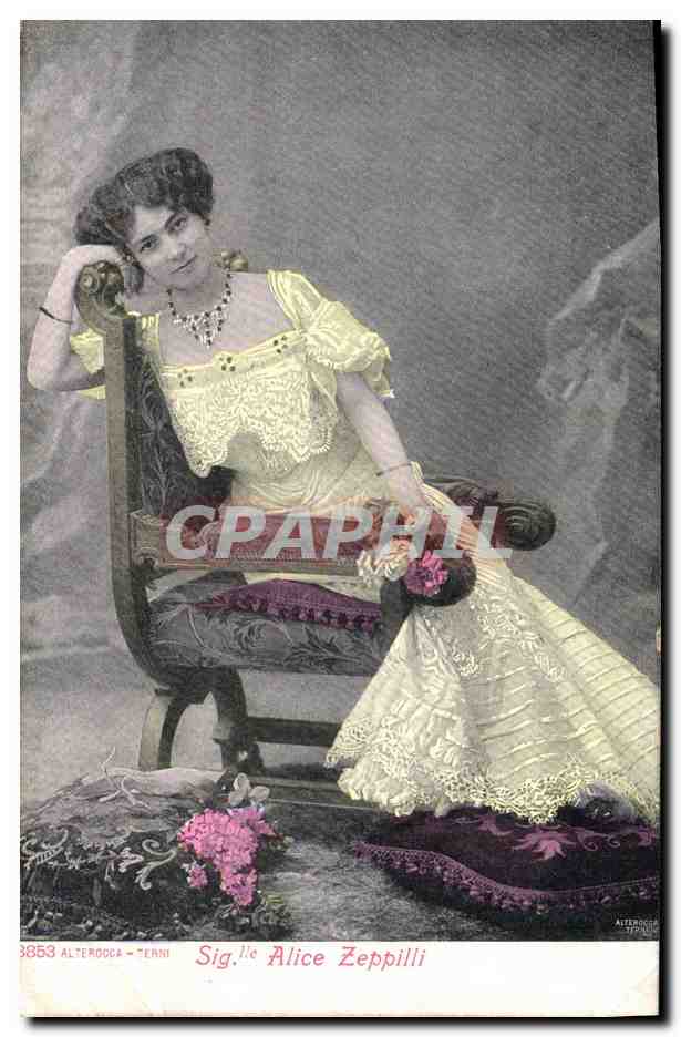 CPA Fantaisie Femme Signlle Alice Zepilli