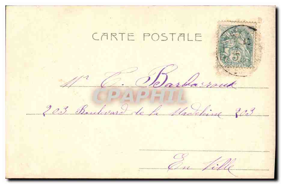 CPA Fantaisie Femme Signlle Alice Zepilli — Rückseite