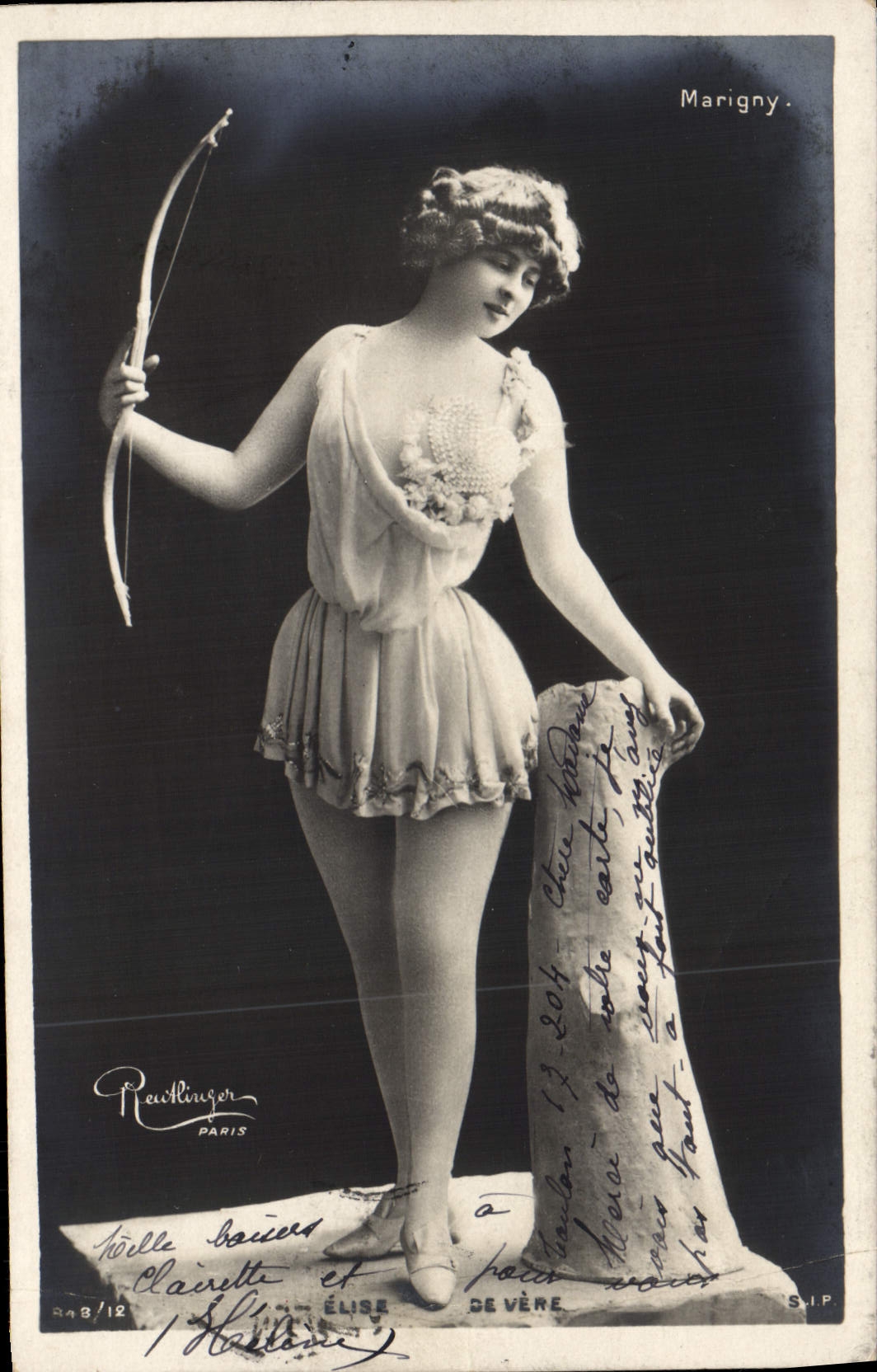 CPA Fantaisie Femme Elise de Vere Marigny Arc 