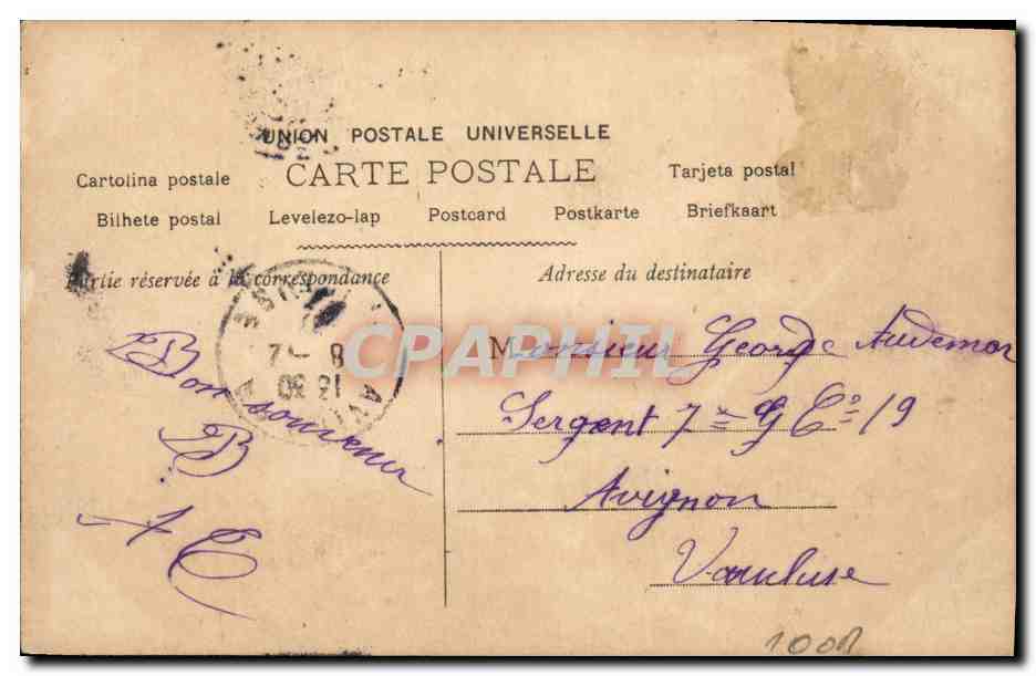 CPA Fantaisie Femme Manon Lauty — Verso