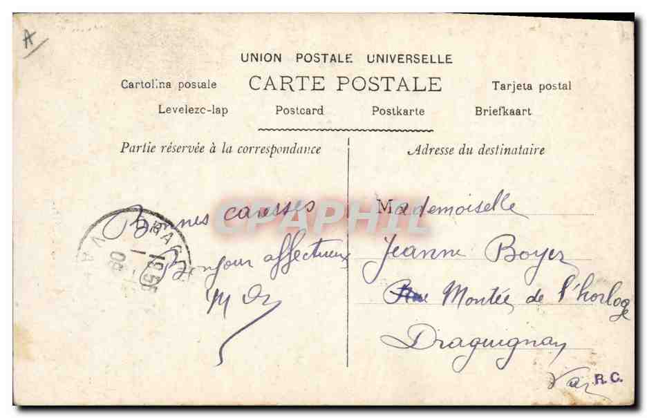 CPA Fantaisie Femme Fabienne  — Rückseite