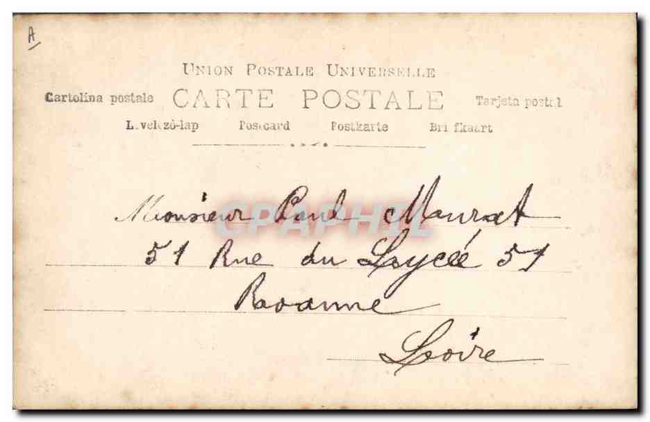 CPA Fantaisie Femme Marthe Regnier Vaudeville — Verso