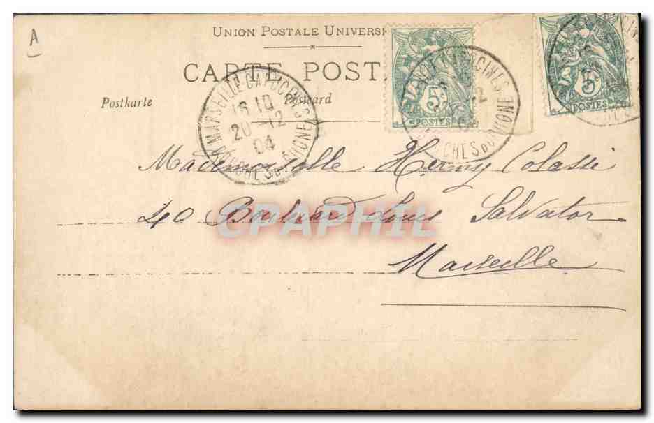 CPA Fantaisie Femme Robinson  — Verso