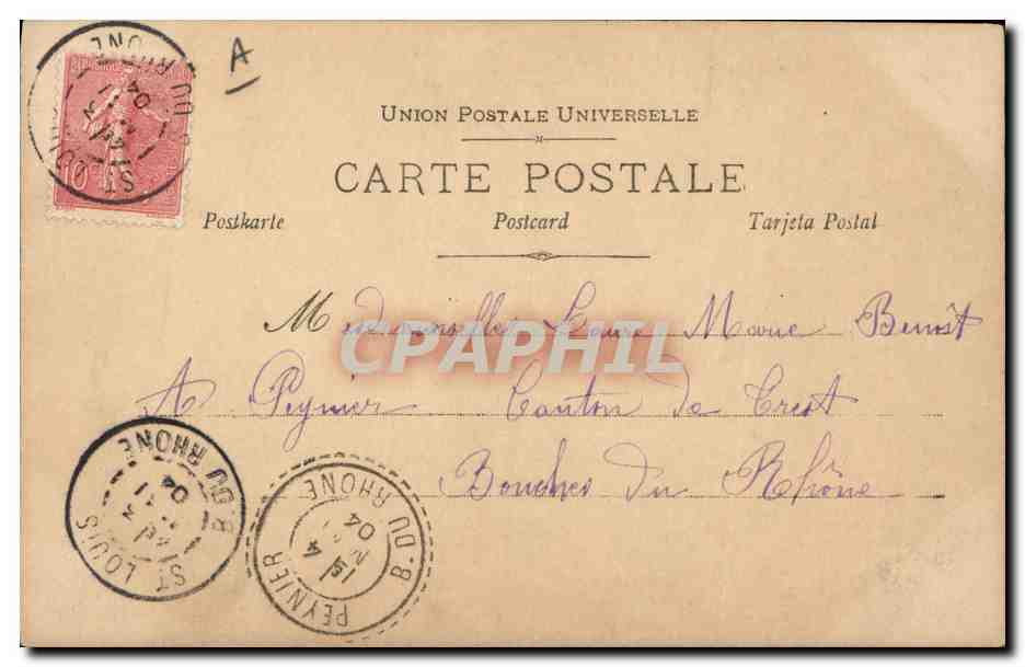 CPA Fantaisie Femme R Bruck — Verso