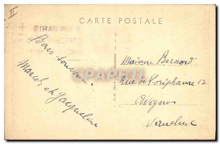 CPA Assurance Nanterre Collectif Boulevard du Couchant — Rückseite