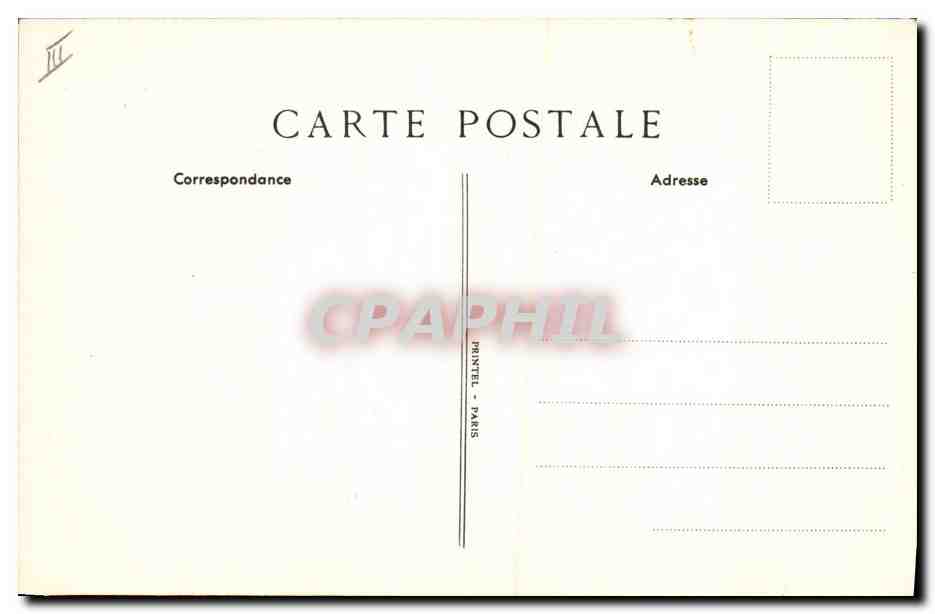 CPA Assurance Caisse d'Epargne et de Prevoyance de Paris Rue Coq Heron Rue du Louvre — Rückseite