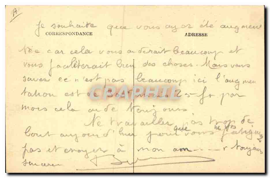 CPA Assurance La Patrimoine 32 Rue de Mogador Paris 9eme — Verso