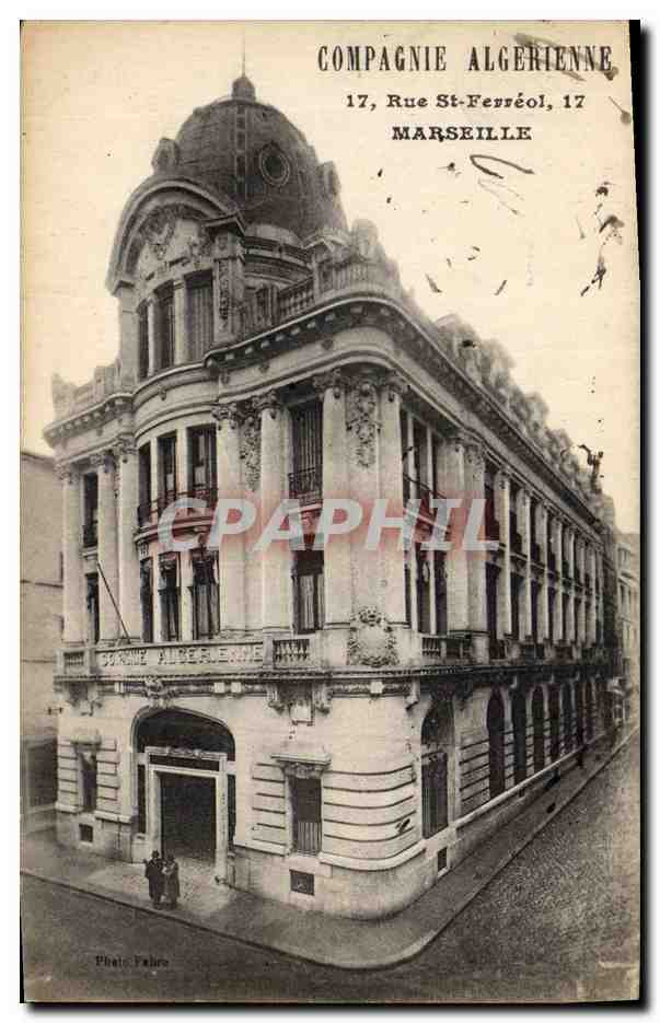 CPA Assurance Compagnie algerienne 17 rue St Ferreol Marseille