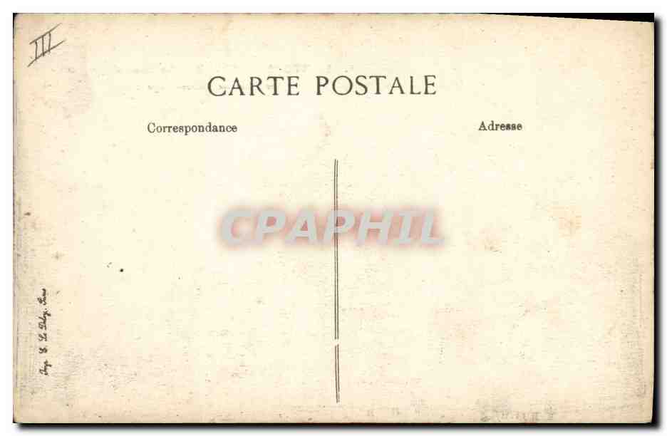 CPA Banque Caisse d'Epargne et l'avenue Victor Hugo Sainte Menehould  — Rückseite