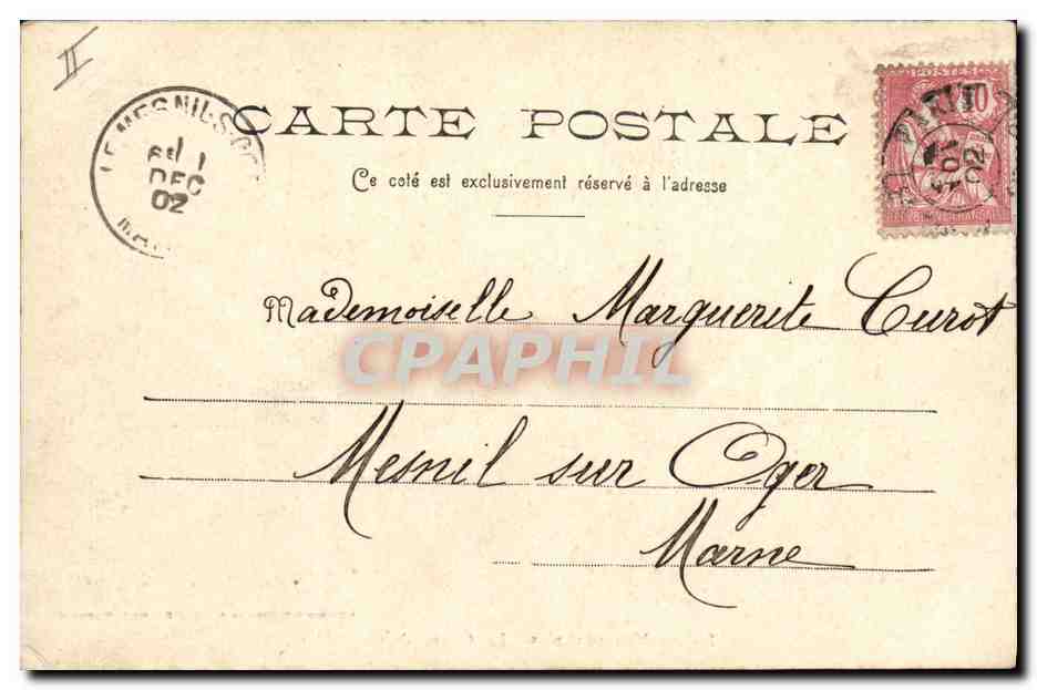 CPA Banque Caisse d'Epargne Sainte Menehould  — Rückseite