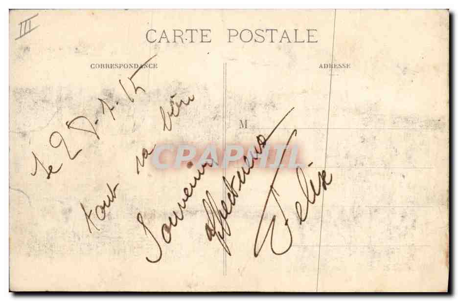 CPA Banque Caisse d'Epargne et l'avenue Victor Hugo Sainte Menehould — Rückseite