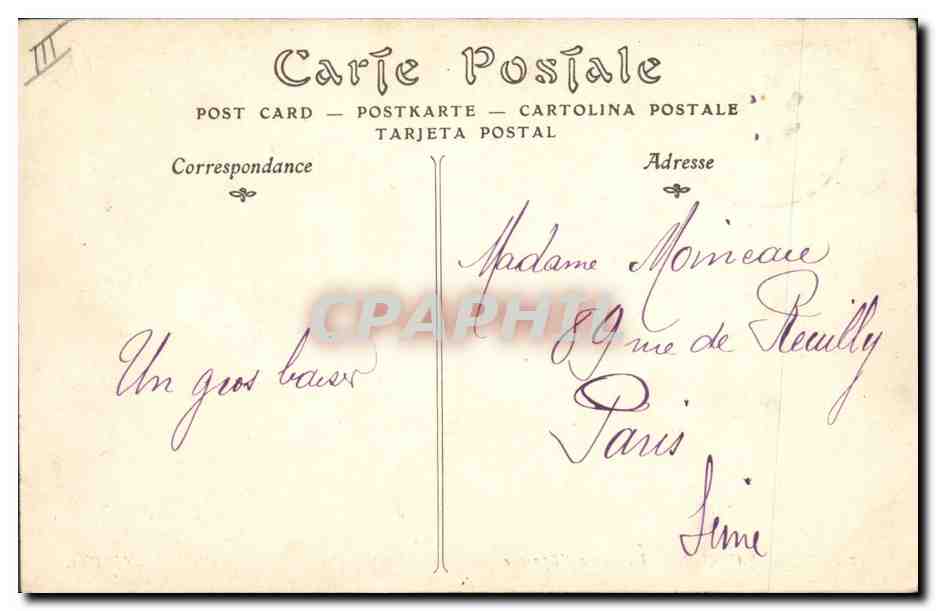 CPA Banque Caisse d'Epargne Saumur — Rückseite