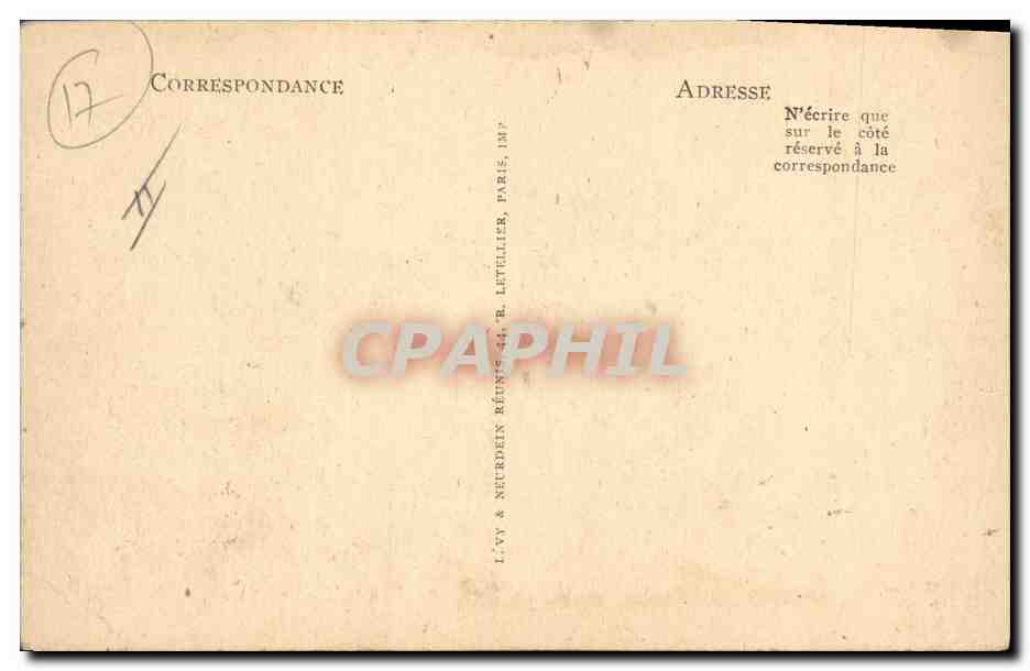 CPA Banque Caisse d'Epargne Saint Jean d'Angely  — Rückseite