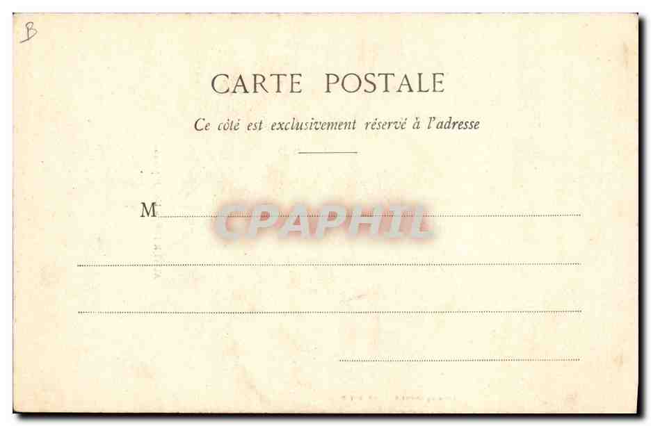 CPA Folklore Auvergne Aue paysanne — Verso