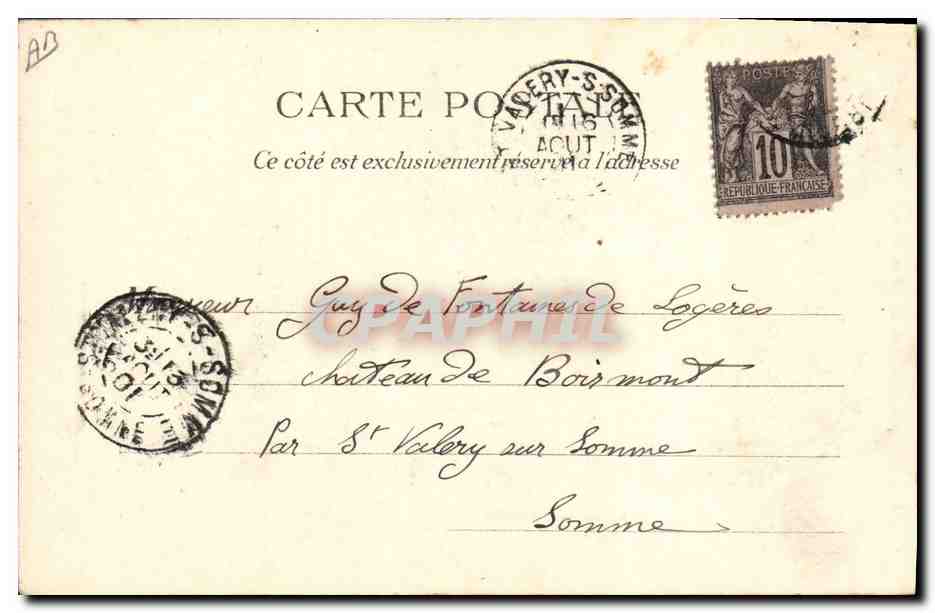 CPA Folklore Ferme en Auvergne  — Rückseite