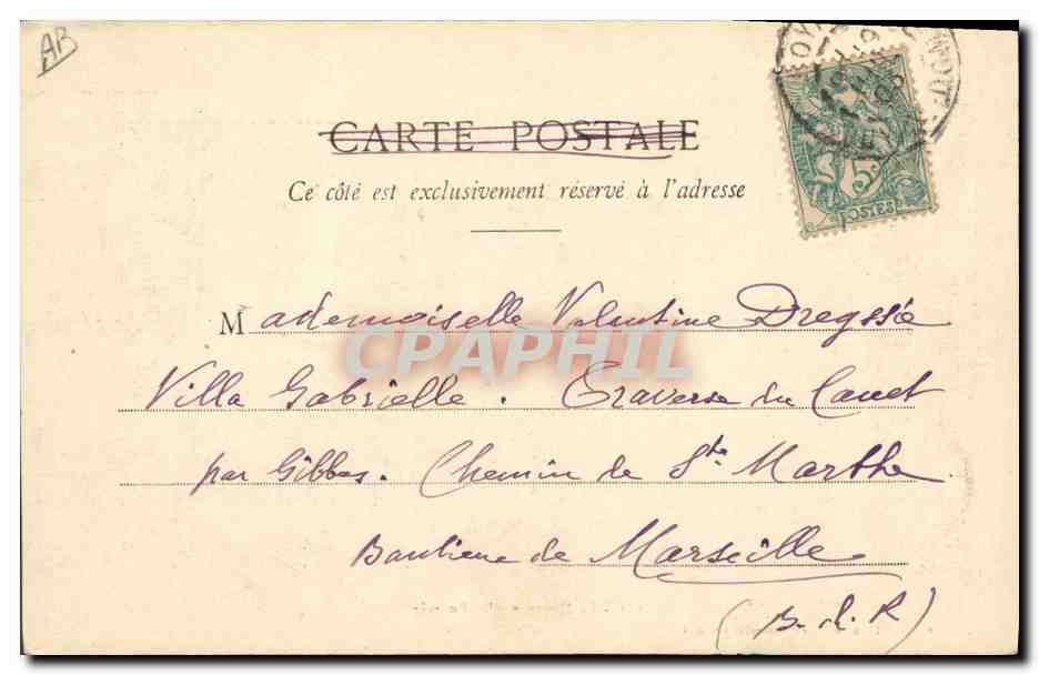 CPA Folklore Auvergne La Montagnarde Bourree — Rückseite