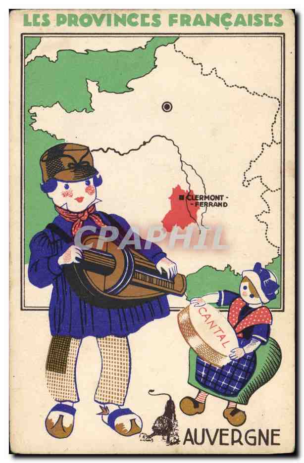 CPA Folklore Provinces Francaises Auvergne Farines Jammet