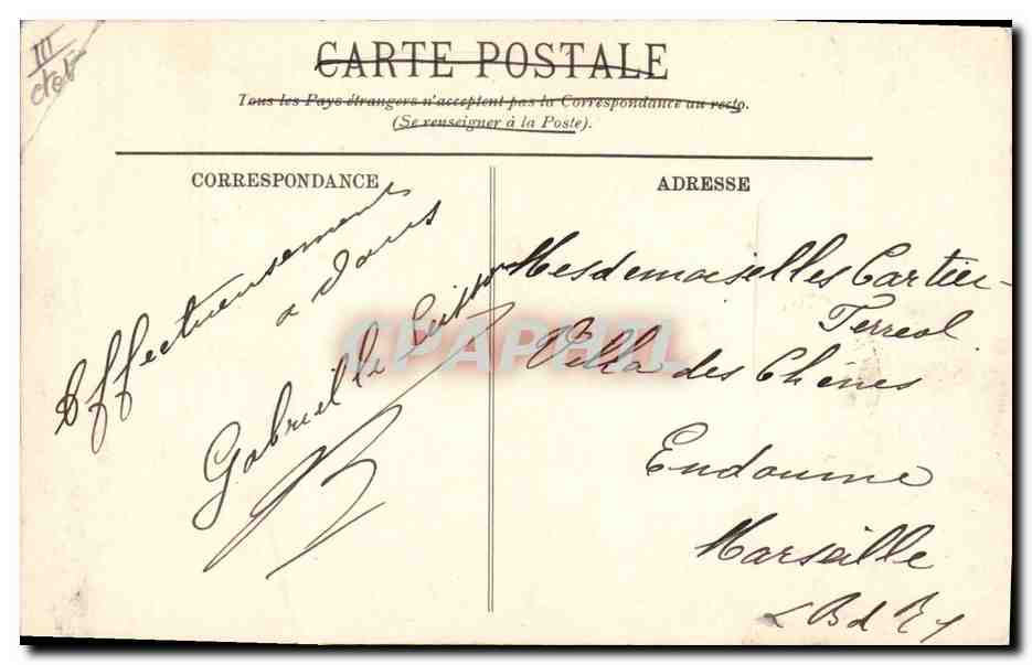 CPA Folklore Auvergne Paysans  — Verso