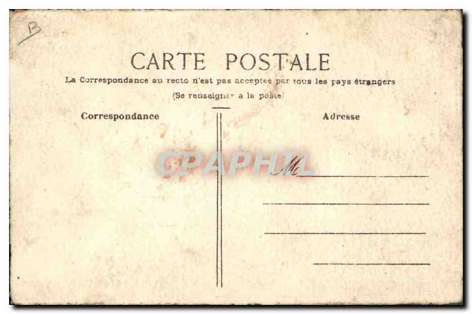 CPA Dessin a la main Paysan Vache — Rückseite