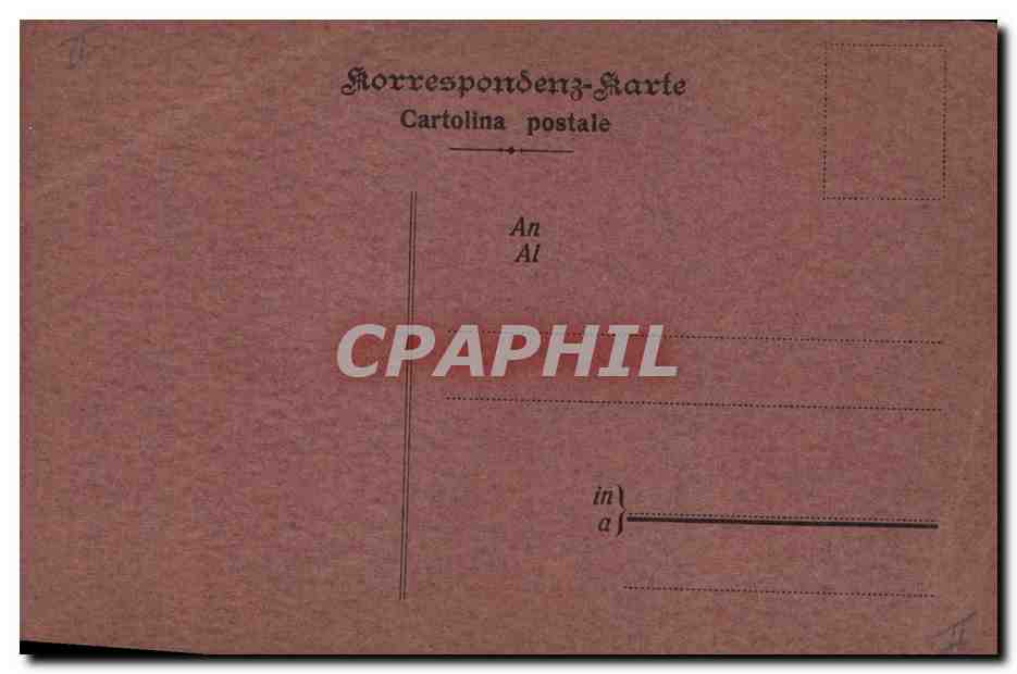 CPA Dessin a la main Fleurs FJI — Rückseite