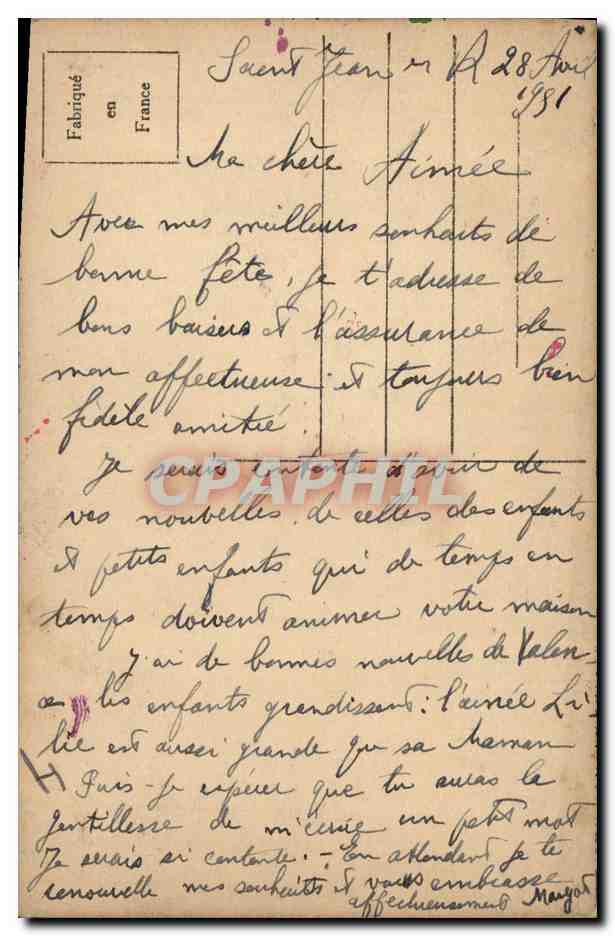 CPA Dessin a la main Canards — Rückseite