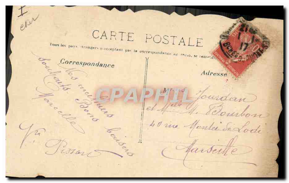 CPA Dessin a la main Oiseaux — Rückseite