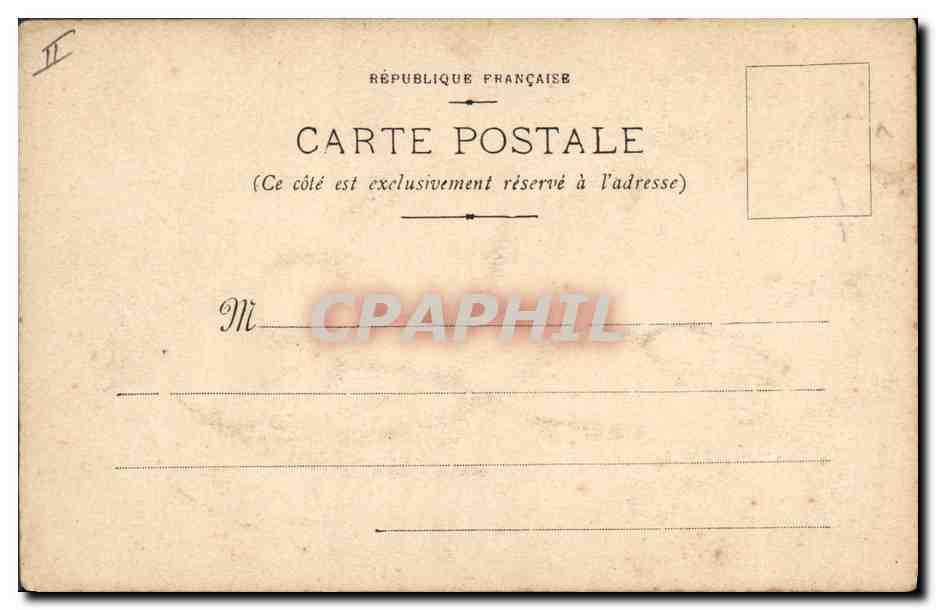 CPA Dessin a la main Fleurs — Verso