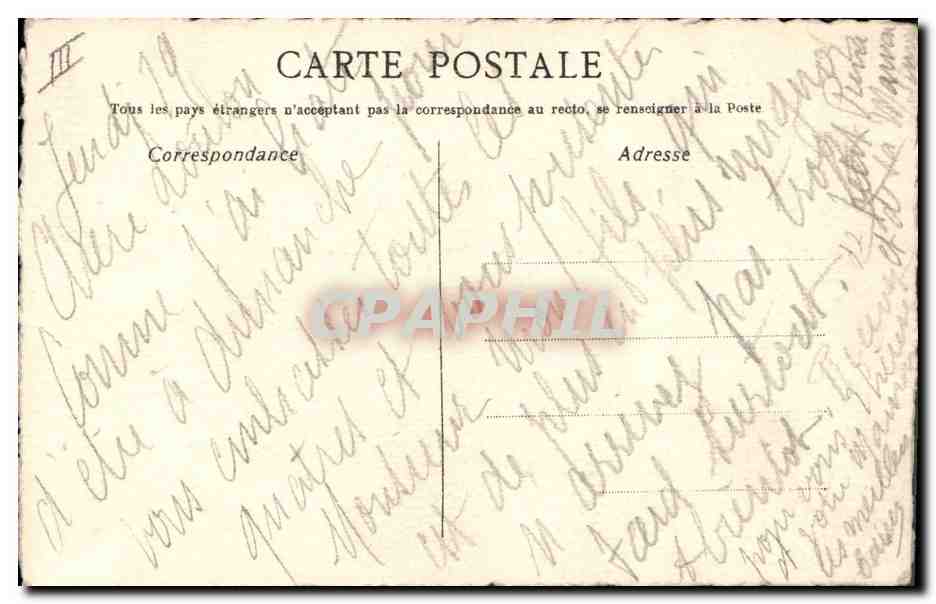 CPA Dessin a la main Femme — Rückseite