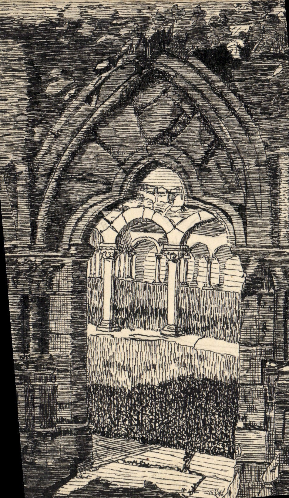 CPA Fantaisie Illustrateur Cloitre de St Bertrand de Comminges Gascogne