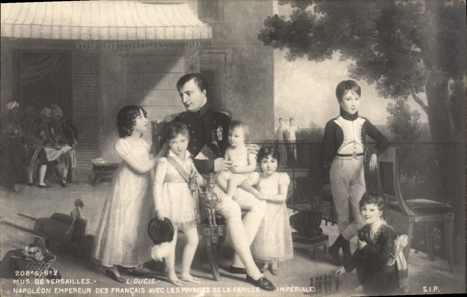 CPA Histoire Napoleon 1er Musee de Versailles avec les princes de la famille imperiale