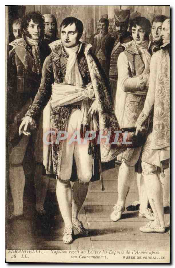 CPA Histoire Napoleon 1er Serangelli Napoleon recoit les deputes de l'armee apres son couronnement Musee de Versailles