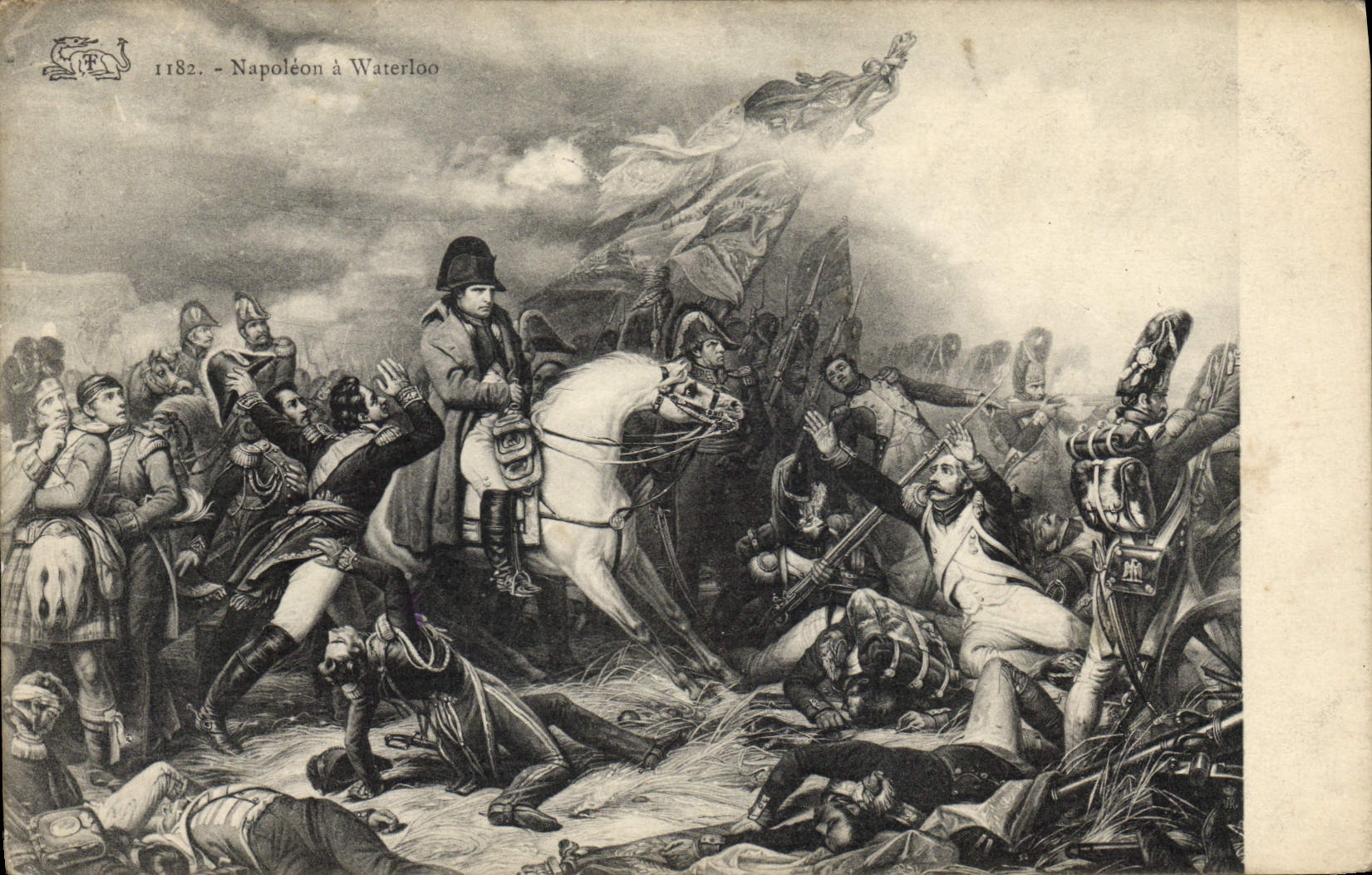 CPA Histoire Napoleon 1er a Waterloo