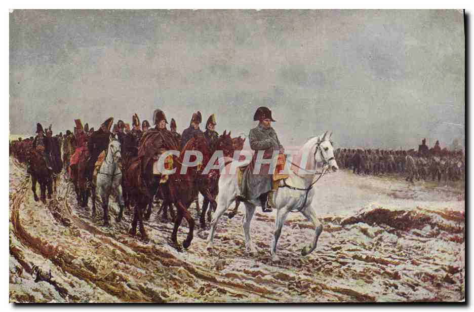 CPA Histoire Napoleon 1er Meissonier Musee du Louvre 1814