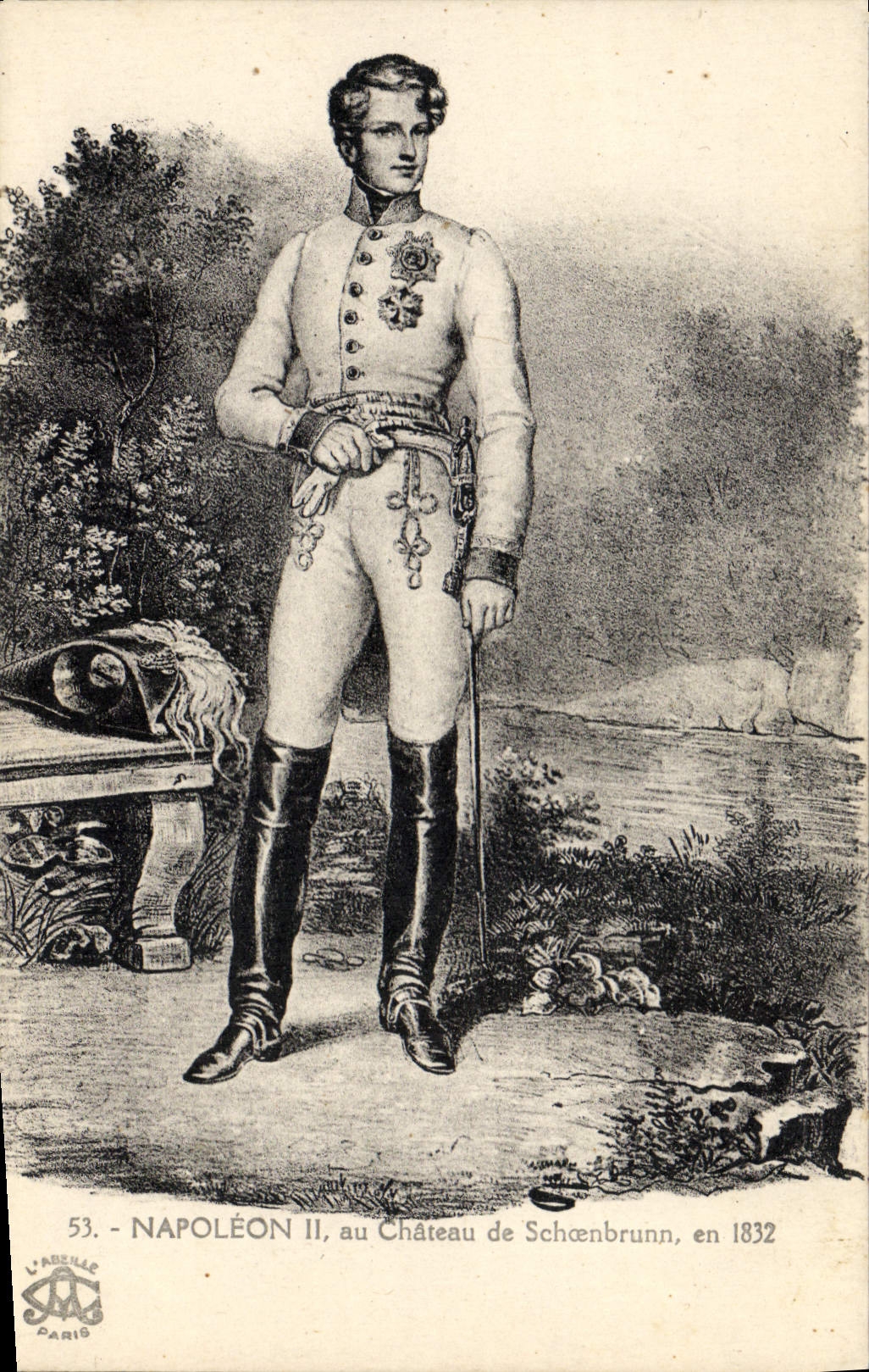 CPA Histoire Napoleon II au chateau de Schoenbrunn en 1832