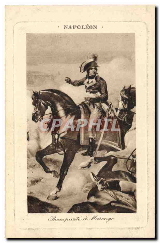 CPA Histoire Napoleon 1er Bonaparte a Marengo