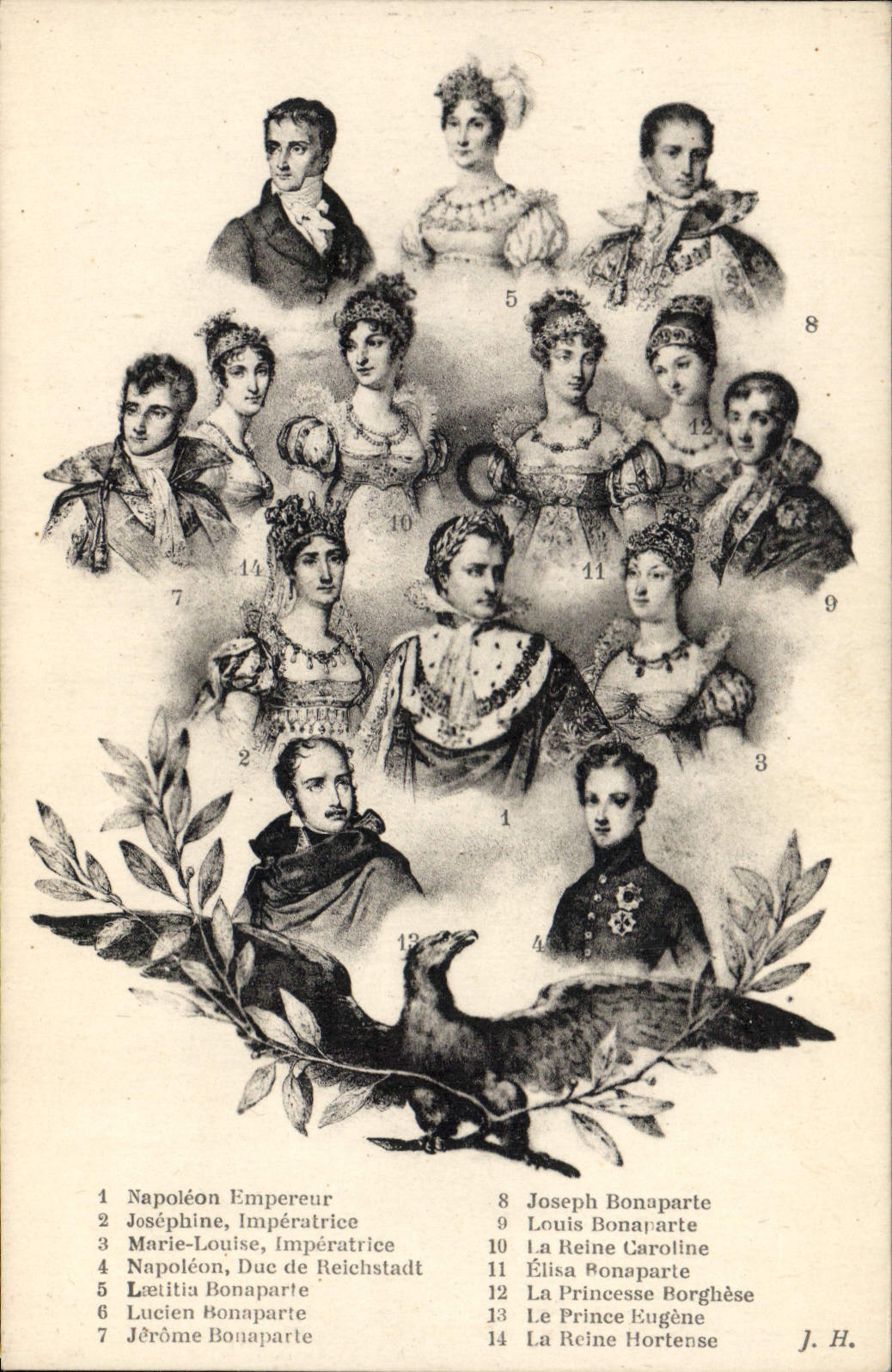 CPA Histoire Napoleon 1er et sa famille Aigle