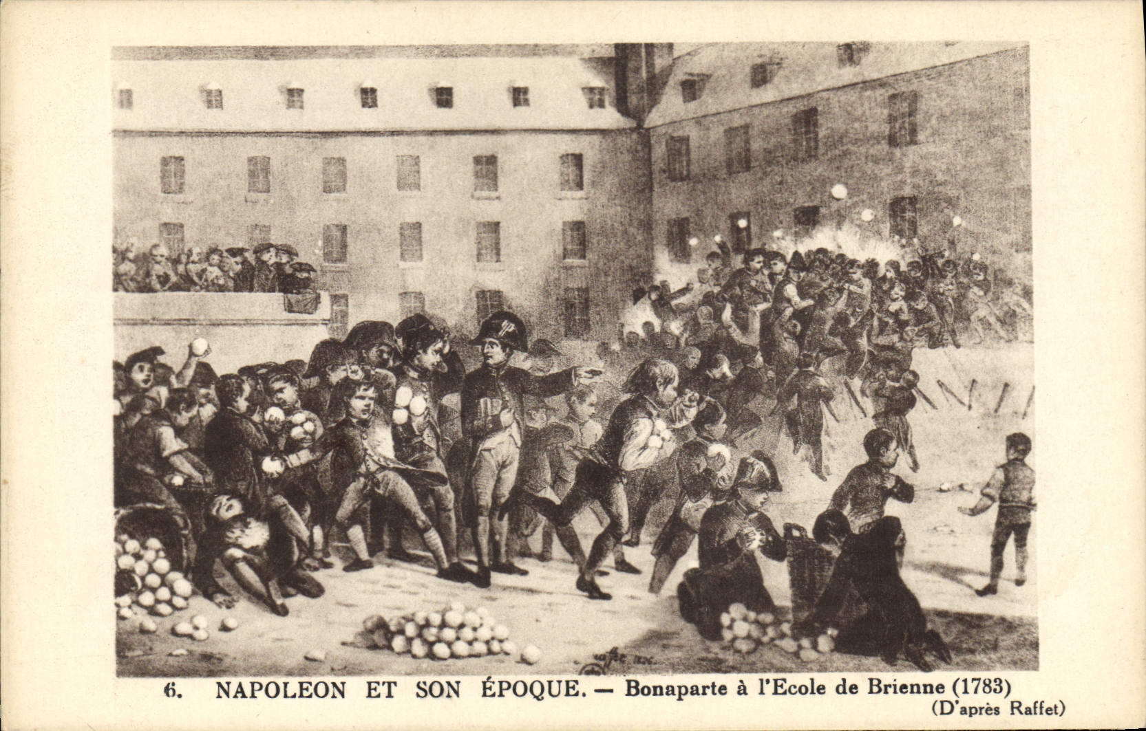 CPA Histoire Napoleon 1er Bonaparte a l'Ecole de Brienne 1783 Raffet