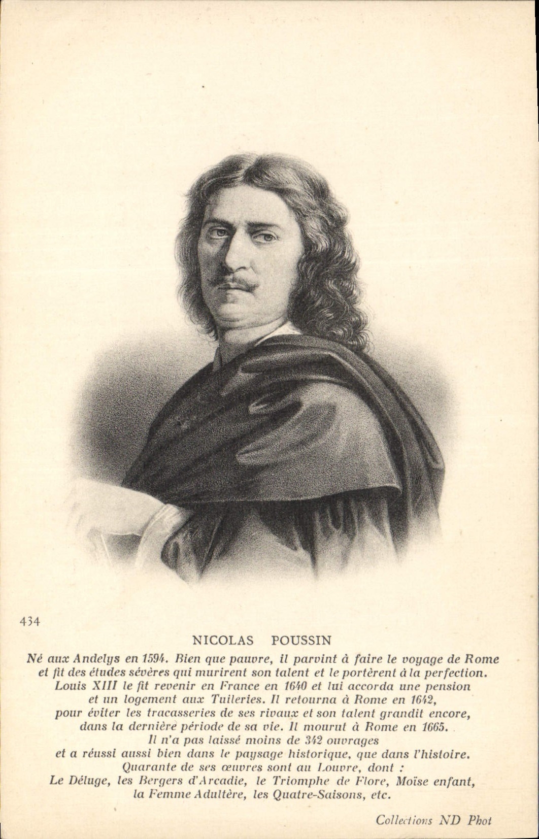 CPA Nicolas Poussin Peintre