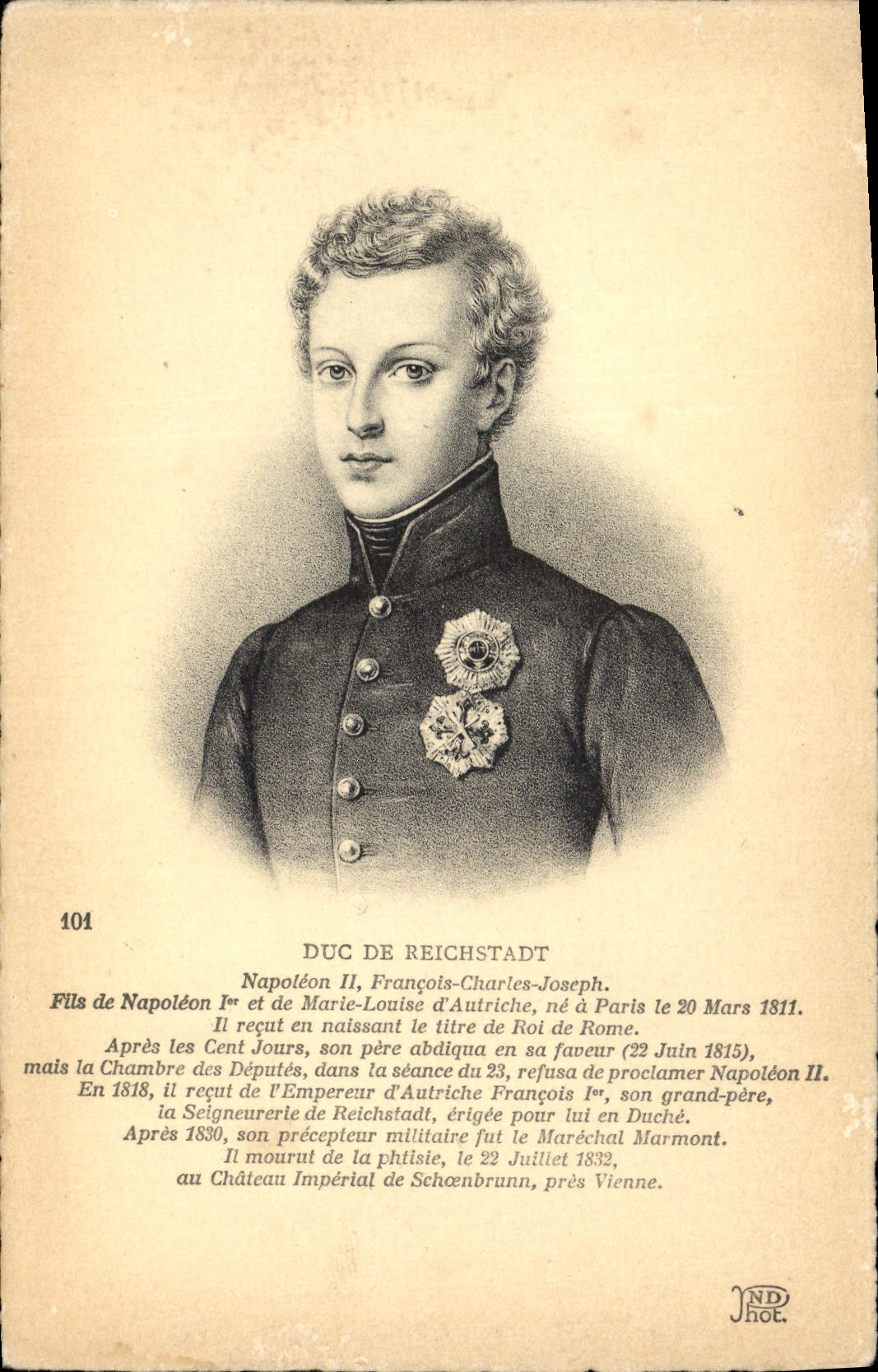 Napoléon II, François-Charles-Joseph — Duc de Reichstadt — JND Hot, n°101