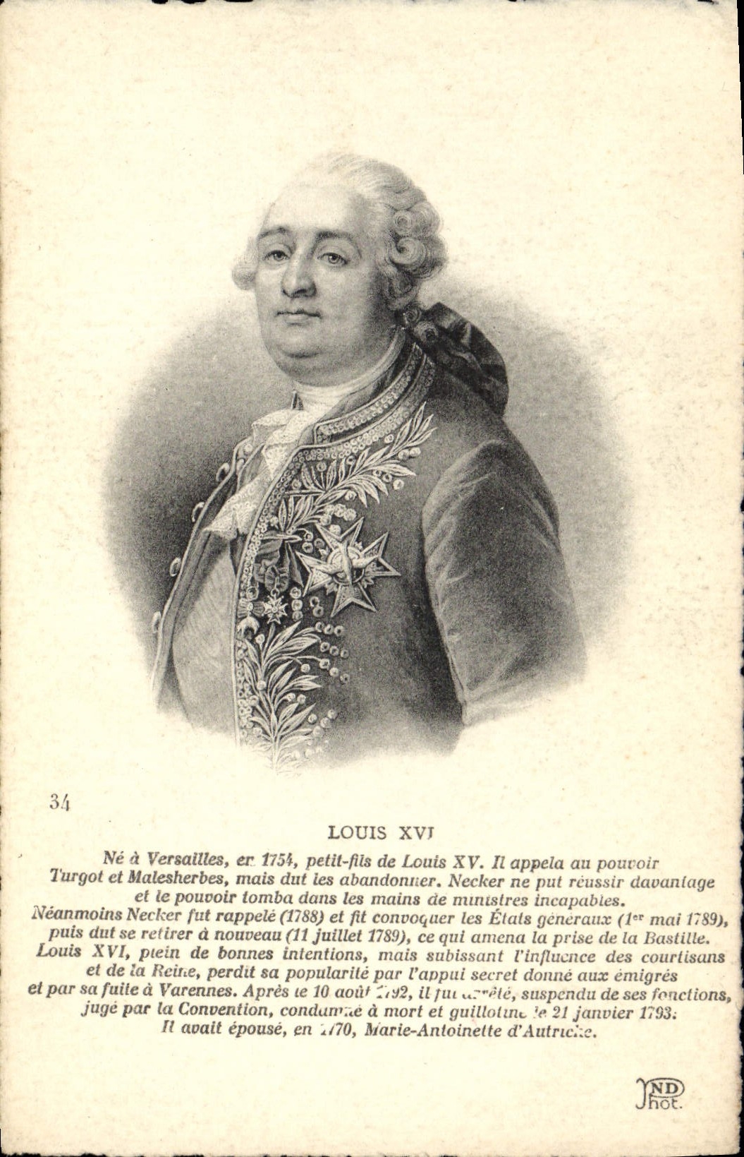 CPA Louis XVI
