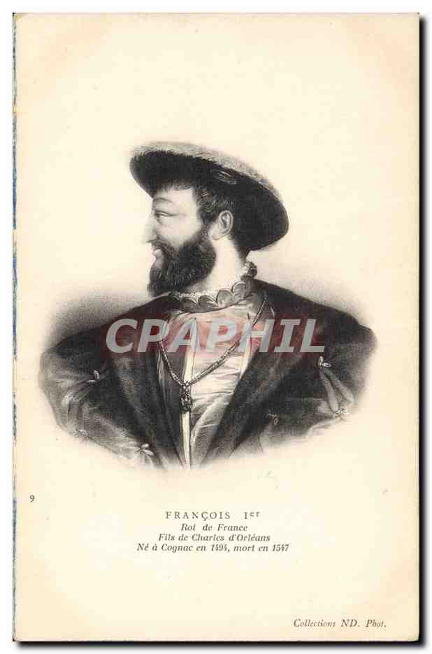 CPA Francois 1er Roi de France 